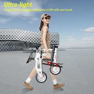 Bicicleta Eléctrica Plegable Archi X G-C10 de 10 Pulgadas con Fibra de Carbono, Motor Trasero sin Escobillas de 24V 240W, Frenos de Disco Hidráulicos, Batería de Litio - Product Image 2