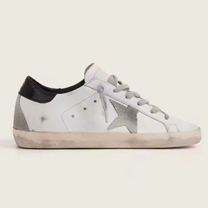 Zapatillas de Diseñador Goldenstar Sneaker Goos High, Zapatos Casuales para Mujer, Super Star de Gamuza con Lentejuelas, Estampado de Leopardo, Blanco Doold Dirty - Product Image 1