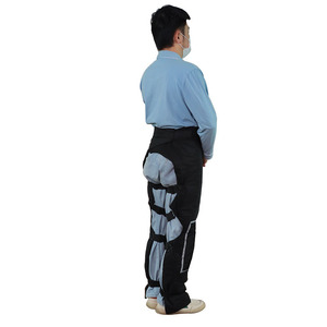 Leggings thermiques d'hiver pour hommes, taille plus, protections pour les jambes de moto, pantalons noirs en Spandex et Nylon pour le cyclisme en plein air, protection contre le froid - Product Image 3
