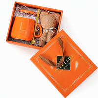 Mug isotherme en céramique moderne et minimaliste fait main avec couvercle – Cadeau attentionné pour les fêtes d'ouverture ou les faveurs de mariage