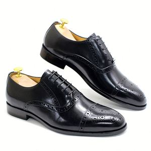 Chaussures Oxford décontractées pour hommes XuanWu A629 2026, en cuir véritable, semelle intermédiaire en caoutchouc, broderie gravée - Product Image 6