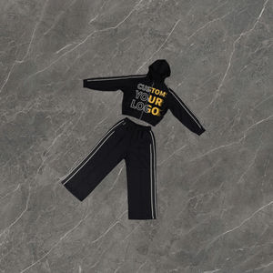 Ensemble survêtement personnalisé pour homme, veste et pantalon de jogging, 2 pièces, fermeture éclair, survêtement en polyester, streetwear - Product Image 1