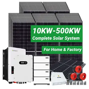 가장 저렴한 10kw 홈 모듈 키트 가격 10kw 12kw 20kw 50kw 패널 세트 100kw Pv 전력 그리드 태양열 발전기 시스템에서 태양 에너지 구매