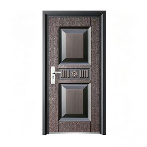 Porte de sécurité en acier, ouverture latérale extérieure, design traditionnel, isolation acoustique pour villa - Product Image 2