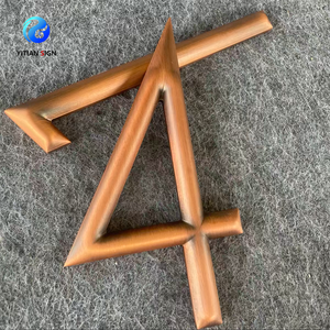 Lettere Monogramma 3D in Ottone Massiccio Personalizzate di Alta Qualità, Spesse e Non Illuminate, per Bancone Reception - Product Image 6