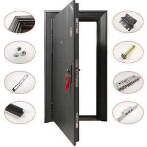 Porta d'<span class=keywords><strong>Ingresso</strong></span> in Acciaio dal Design Moderno e Semplice per Casa e Fabbrica, Stile Antifurto a Battente, per Applicazioni Esterne e Interne - Product Image 1