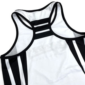 เสื้อกล้ามและกางเกงขาสั้นชุดออกกำลังกายพิมพ์ลายซับลิเมชันชุดกีฬาออกแบบได้ตามต้องการ - Product Image 5