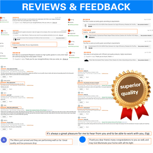 포도르 제거 복합 활성탄 천 원통형 헤파 필터 공기 청정기 헤파 필터 - Product Image 5