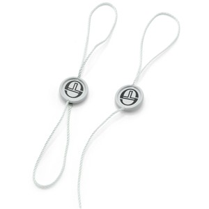 Étiquette de suspension blanche verrouillable de luxe personnalisée avec cordon et logo imprimé, solution d'emballage haut de gamme - Product Image 4