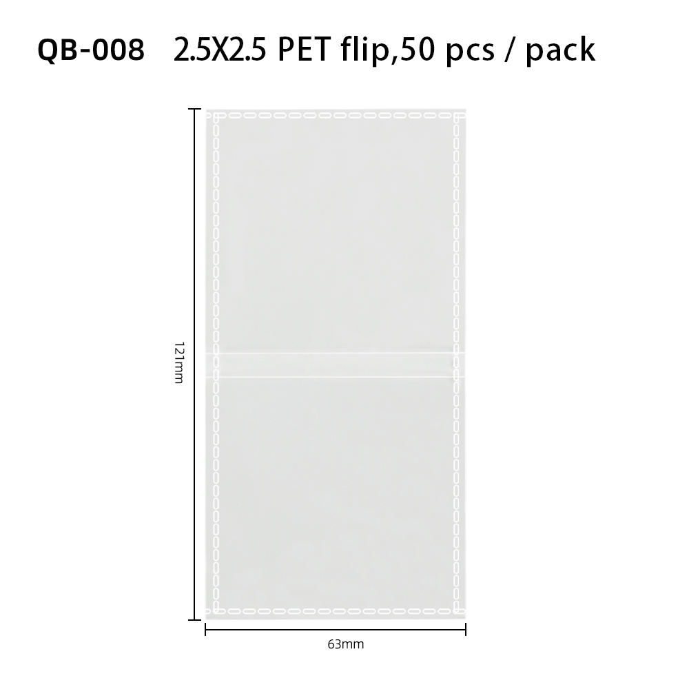 Transparent 2.5x2.5 Inch