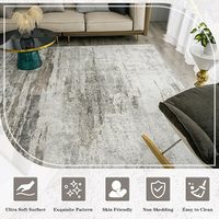 Vente en gros meilleurs tapis de grande surface 3d polyester imprimé moderne tapis de sol abstrait texturé tapis pour salon maison