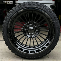 Jantes forgées 8x180 26x14 24x14 à 8 trous, finition chrome poli argenté pour Chevrolet Silverado 1500, Dodge Durango, F150