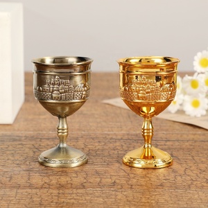 Campana de Mano Retro Personalizada Decorativa de Aleación de Zinc para Meditación, Campana de Cena, Recuerdo de Viaje de Jerusalén, Regalo de Promoción, Artesanía de Metal - Product Image 3