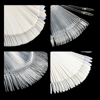 50 conseils Swatch outil acrylique ventilateur pratique faux bâtons Stiletto carte Palette échantillon pointe nuancier affichage Nail Art vernis