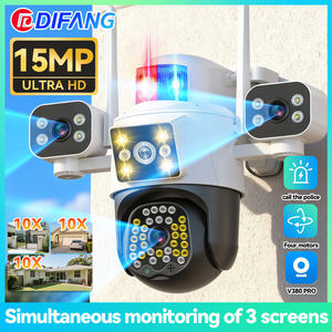 360 <span class=keywords><strong>3</strong></span> ống kính <span class=keywords><strong>3</strong></span> màn hình 4G Wifi máy ảnh ngoài trời không dây CCTV HD PTZ nhà thông minh video không thấm nước đầy đủ màu sắc phát hiện IP <span class=keywords><strong>Camera</strong></span> V380 - Product Image 2