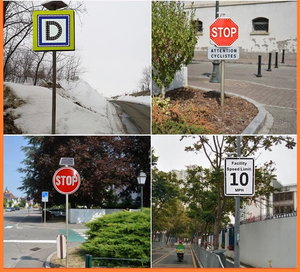 Señales de Tráfico Solares Personalizadas en Árabe con Luces Intermitentes, Tamaño 600 mm, Señal de Advertencia de Tráfico Solar LED Hexagonal - Product Image 5