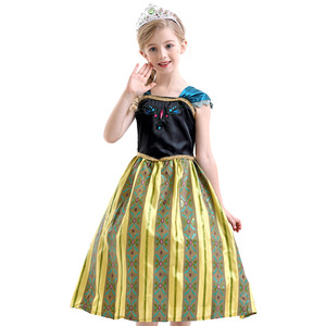 Robe de costume d'Halloween, robe Anna, robe de <span class=keywords><strong>la</strong></span> <span class=keywords><strong>Reine</strong></span> <span class=keywords><strong>des</strong></span> <span class=keywords><strong>Neiges</strong></span> 2, robe de princesse, cosplay, fête d'anniversaire, fête costumée - Product Image 3