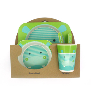 <span class=keywords><strong>dibujos</strong></span> <span class=keywords><strong>animados</strong></span> de animales pequeños para los niños de la cocina de Casa de bambú de la cena de los niños conjunto - Product Image 1