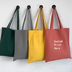 Free Sample ! 2024 Fashion Cotton Canvas Hand Made Beach Bag Travel Daily Use Black Tote Bags With Custom Printed Logo