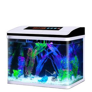 Acquario acquario in vetro Betta acquario acquario piccolo serbatoio di pesce medio più grande - Product Image 1