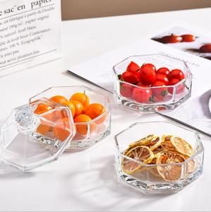 <span class=keywords><strong>Pot</strong></span> à bonbons en verre classique et durable, octogonal à trois couches, multifonctionnel, pour bonbons et sucres, avec couvercle - Product Image 5
