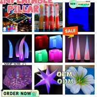 Fleur de lotus gonflable géante décorative personnalisée de 1,5 m/3 m avec éclairage LED et souffleur