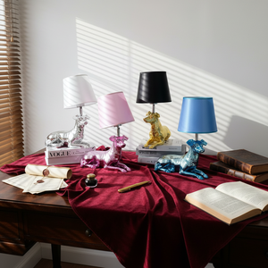 <span class=keywords><strong>Lampe</strong></span> de table en résine personnalisée, design nordique, artistique, créative, peinte à la main, chien <span class=keywords><strong>berger</strong></span>, pour chambre à coucher, restaurant, boutique - Product Image 6