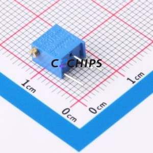Resistencia Ajustable/Potenciómetro 3266X-1-202LF, Componente de Orificio Pasante (THT)-3P, Resistencia de 6.4x4.3mm, 2kOhm, 10%, 250mW, 100ppm/ ℃ - Product Image 1