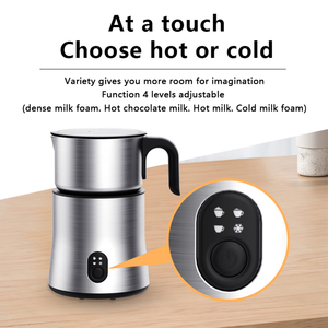 Espumador de <span class=keywords><strong>leche</strong></span> eléctrico profesional de gran capacidad, <span class=keywords><strong>calentador</strong></span> de <span class=keywords><strong>espuma</strong></span> mezclador automático para café para baristas ocupados, entusiastas del café - Product Image 5