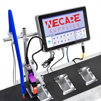 WECARE Impresora de Codificación Automática en Línea de Alta Velocidad de 10 Pulgadas, Impresora de Fecha de Caducidad, Impresora de Inyección de Tinta en Línea, Impresora TIJ