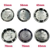 Tapas Centrales para Ruedas de Coche de 55 mm, 56 mm, 63 mm, 65 mm, 66 mm, 70 mm, 75 mm, 76 mm para VW CC Golf Polo Bora JETTA Passat, Accesorios para Tapas de Rueda