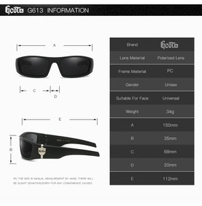 Lunettes <span class=keywords><strong>de</strong></span> soleil tendance GCOTX style gangster <span class=keywords><strong>de</strong></span> casino, hip-hop, nouvelle mode 2024, lunettes <span class=keywords><strong>de</strong></span> soleil polarisées <span class=keywords><strong>de</strong></span> la côte ouest pour hommes G613 - Product Image 6