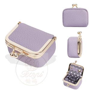 Nouvelle pochette à monnaie pour femme en cuir véritable avec fermeture éclair, faite à la main - Product Image 6