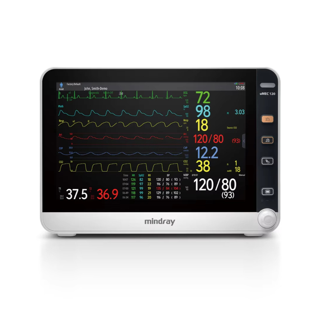 Mindray UMEC 100 Compact Patient Monitor Lightweight LED Display Class I Hospital/Clinic/ICU Use Durable CE Certified 1-Year