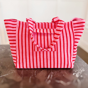 Fashion Eco-Friendly Wholesale Personalized Striped Large Capacity Shopping Storage Outdoor Travel Beach Tote Bag Girls - Product Image 1