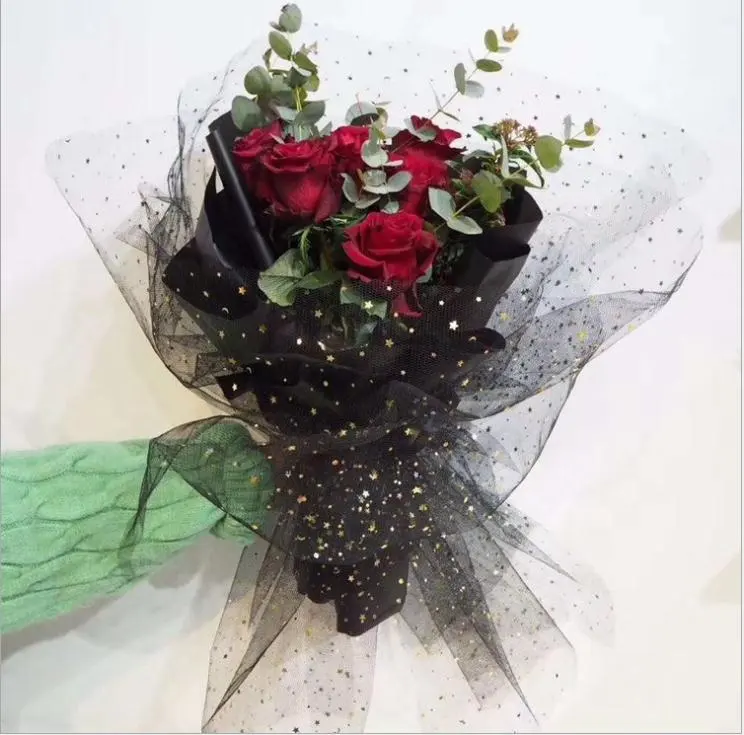 Buket Kertas Bungkus Bunga Korea, Persediaan Kemasan Hadiah Buket Bunga