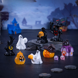 Miniature Résine Citrouille Fantôme Ornements Halloween Décor DIY Artisanat avec Motif Animal <span class=keywords><strong>pour</strong></span> <span class=keywords><strong>Fête</strong></span> Villages Bonsaï Décorations - Product Image 4