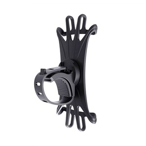 Support de téléphone pour vélo, réglable, rotation à 360 degrés, pour vélo de montagne, vélo électrique, moto, résine plastique noire - Product Image 2