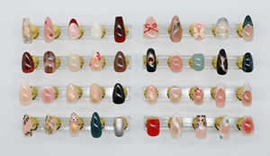 <span class=keywords><strong>Uñas</strong></span> postizas francesas <span class=keywords><strong>rojas</strong></span> con diseño de flor de cerezo romántico, <span class=keywords><strong>uñas</strong></span> de almendra de lujo con caja, venta al por mayor, delicadas para fiestas. - Product Image 6
