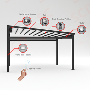 Accesorios para <span class=keywords><strong>Pérgola</strong></span> Retráctil Motorizada de Gran Tamaño, Piezas de Aluminio para <span class=keywords><strong>Pérgola</strong></span>, Repuestos para <span class=keywords><strong>Pérgola</strong></span> - Product Image 1
