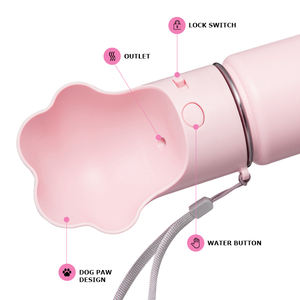 2024 Premium 14oz Paw <span class=keywords><strong>Print</strong></span> <span class=keywords><strong>Dog</strong></span> Water Bottle 304 Stainless Steel Inclui Food Bowl para Caminhadas Camping - Product Image 4