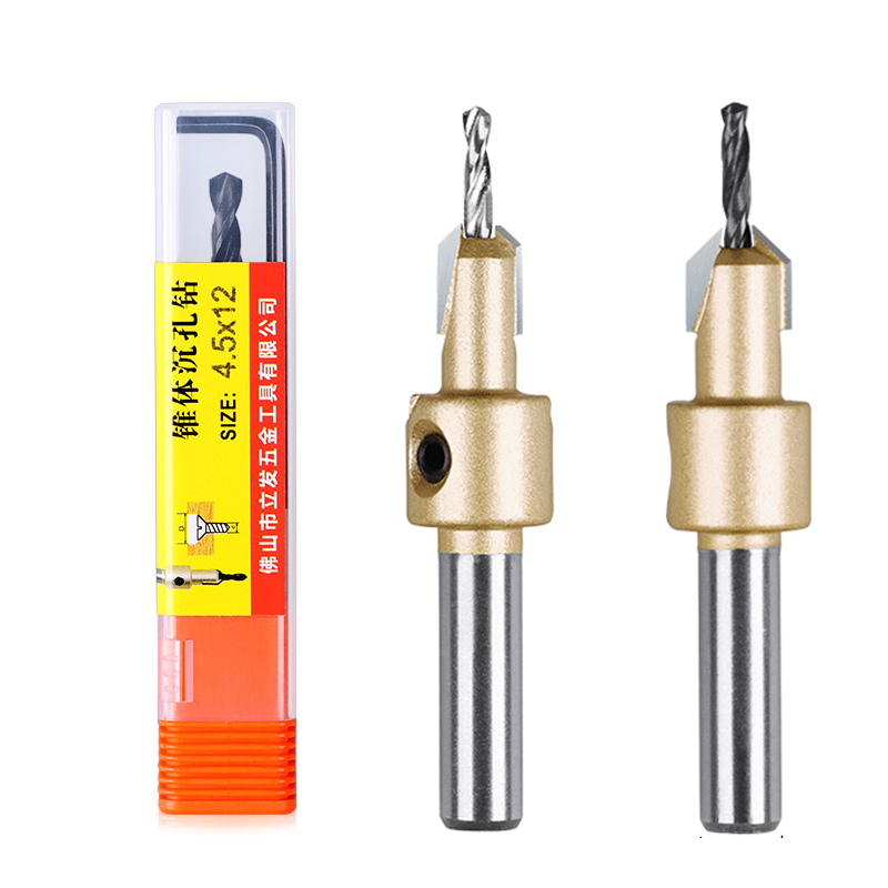 SONGQI Wood Countersink Drill Bit Round