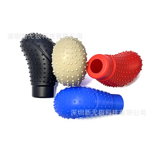 Universal Rubber Soft Anti Protector 4-Spoke Car <b>Gear</b> Shift <b>Knob</b> Cover Steering Wheel Cover Handbrake Case - Product Image 4