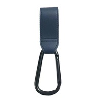 Crochet de poussette rotatif en aluminium et PU noir, mousqueton de suspension pour poussette, modèle F022, accessoires
