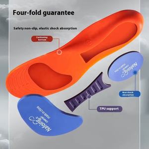 Desain baru sol dalam olahraga <span class=keywords><strong>Poron</strong></span> peredam kejut sol Orthotic elastis tinggi sol dalam dukungan lengkungan ortopedi kaki datar - Product Image 3