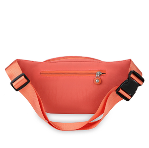 Tas pinggang nilon wanita, kapasitas besar tahan air luar ruangan Travel olahraga tas pinggang dengan penutup ritsleting - Product Image 3