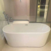 Baignoire autoportante avec tablier pour la salle de bain, pas cher, Spa intérieur, baignoire à bord fin ovale