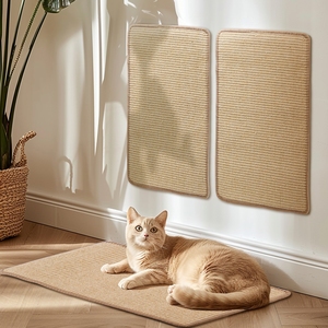 Nobleza 2 pezzi gatto graffiante tappeto naturale Sisal con corda lettiera protettiva per cani e gatti - Product Image 5
