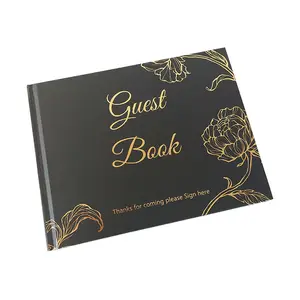Hochzeits planer Custom Hardcover Gästebuch für Hochzeits zeichen Bücher mit Gold Edge