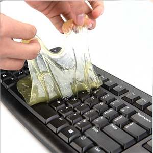 Gel de Limpieza de Polvo Adhesivo Cristalino, Gel Limpiador de Teclado, Slime Mágico Removedor, Gel de Limpieza para Autos - Product Image 3